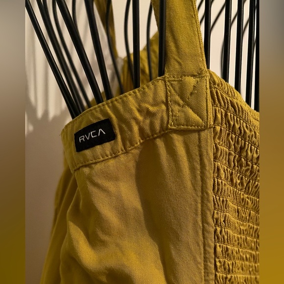 RVCA Midi Dress Mustard in Large (10-12) new - Picture 3 of 4